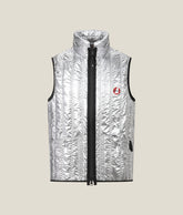 SILVER QUILTED VEST