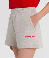 SHORTS WOMAN PUMP JERSEY SHORTS GREY MELANGE | Murphy&Nye SHORTS WOMAN PUMP JERSEY SHORTS GREY MELANGE | Murphy&Nye