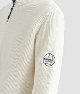 KNITWEAR FENDER SWEATER WHISPER WHITE | Murphy&Nye KNITWEAR FENDER SWEATER WHISPER WHITE | Murphy&Nye