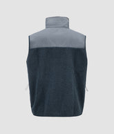 GIACCHE CRANE VEST - Smanicato Unisex in Pile Sherpa BLUE NIGHTS | Murphy&Nye GIACCHE CRANE VEST - Smanicato Unisex in Pile Sherpa BLUE NIGHTS | Murphy&Nye