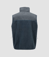 GIACCHE CRANE VEST - Smanicato Unisex in Pile Sherpa BLUE NIGHTS | Murphy&Nye GIACCHE CRANE VEST - Smanicato Unisex in Pile Sherpa BLUE NIGHTS | Murphy&Nye