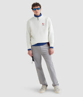 FELPE DREDGER SWEATSHIRT - Felpa Girocollo in Cotone Garzato WHISPER WHITE | Murphy&Nye FELPE DREDGER SWEATSHIRT - Felpa Girocollo in Cotone Garzato WHISPER WHITE | Murphy&Nye