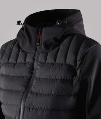 W Intrepid Short Puffer Urban Grey - Giacca Invernale con Cappuccio Donna  Grigia