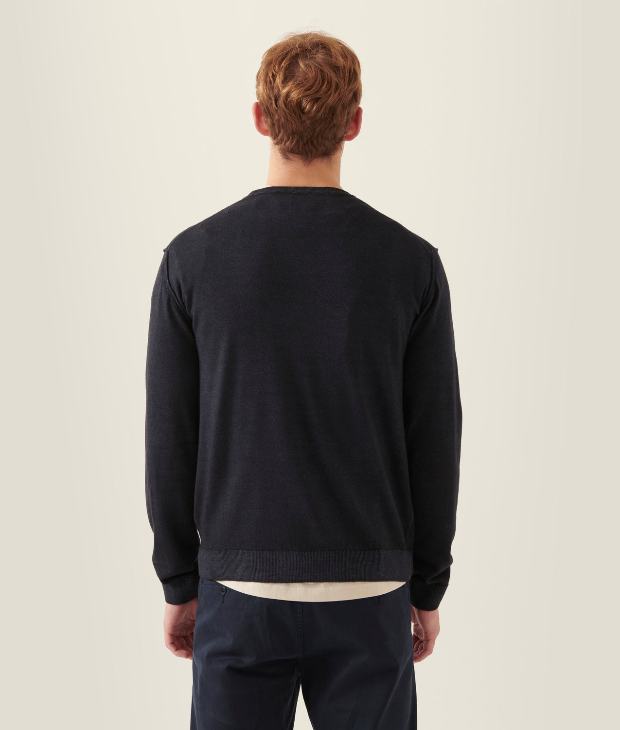 KNITWEAR CAULK SWEATER DARK NAVY | Murphy&Nye