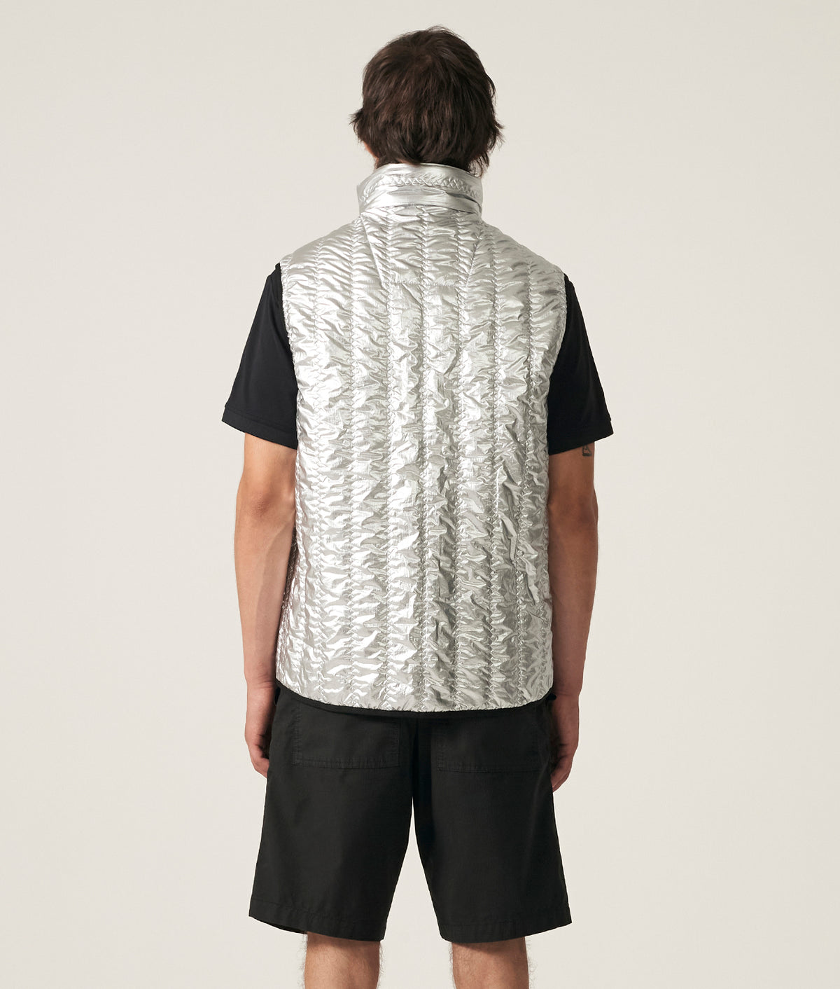 SILVER QUILTED VEST – Murphy&Nye