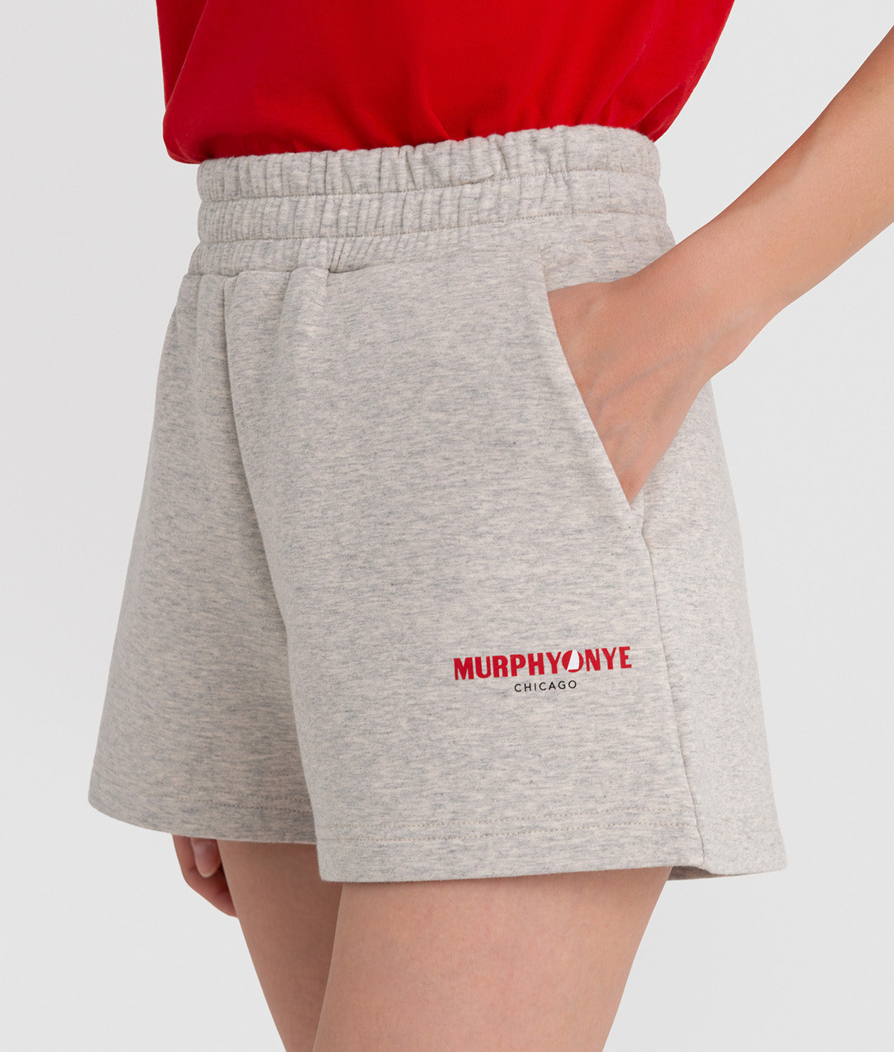 SHORTS WOMAN PUMP JERSEY SHORTS GREY MELANGE | Murphy&Nye