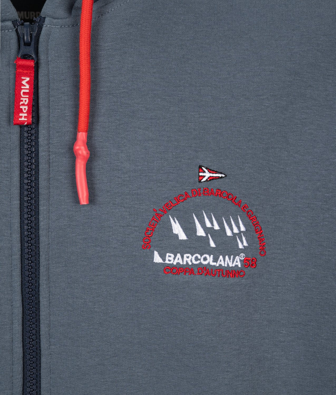 SWEATSHIRTS BARCOLANA  58 HOOD SWEATSHIRT BLU MIRAGE | Murphy&Nye