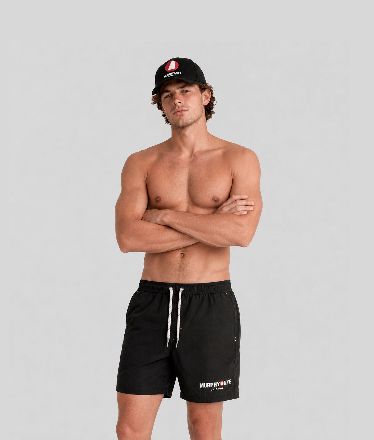 BEACHWEAR STAY  SWIM SHORTS JET BLACK | Murphy&Nye