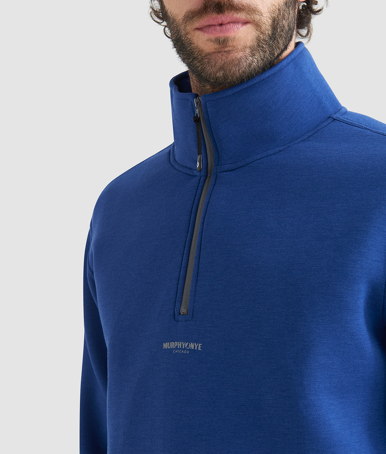 SCRUPPER SWEATSHIRT - Felpa Mezza Zip in Scuba Tecnico