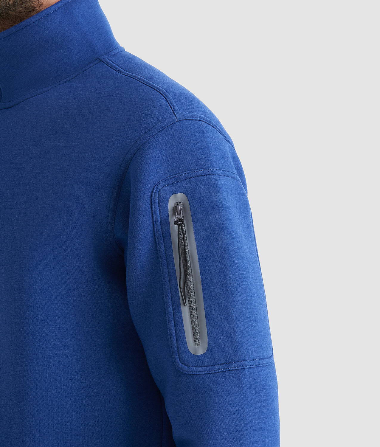 SCRUPPER SWEATSHIRT - Felpa Mezza Zip in Scuba Tecnico