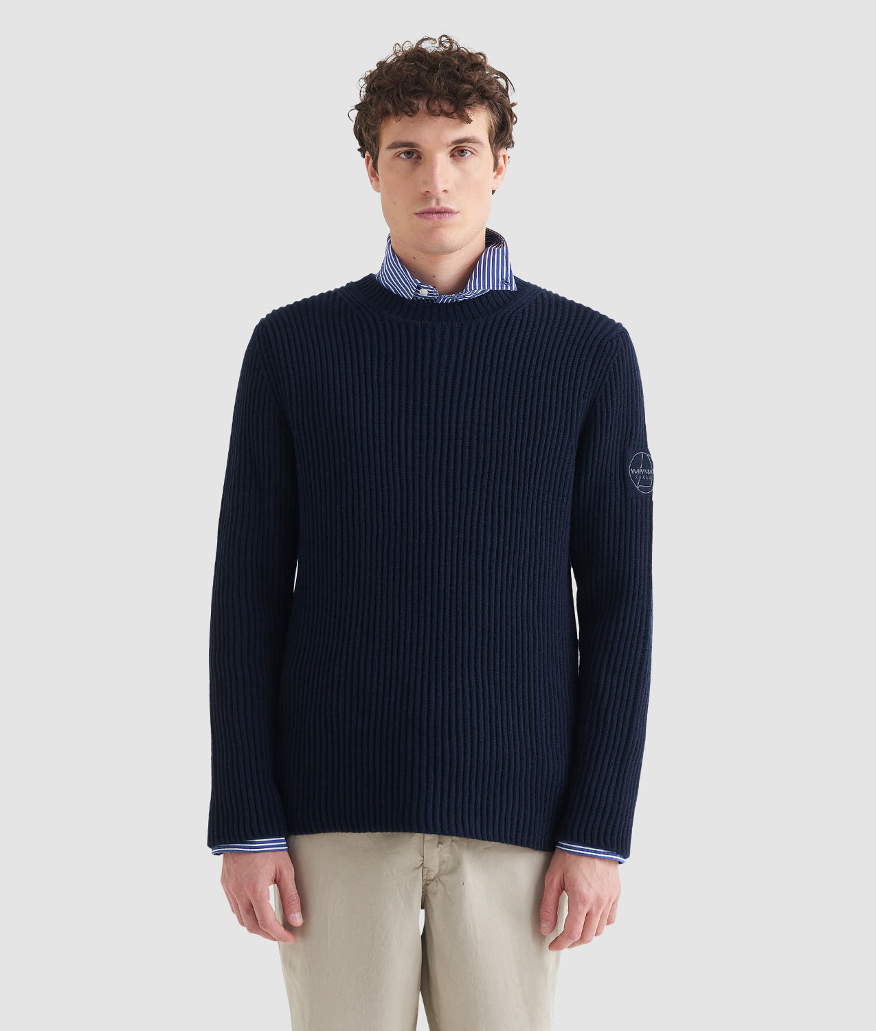 DIAL SWEATER - Maglione Cotone-Lana Raglan