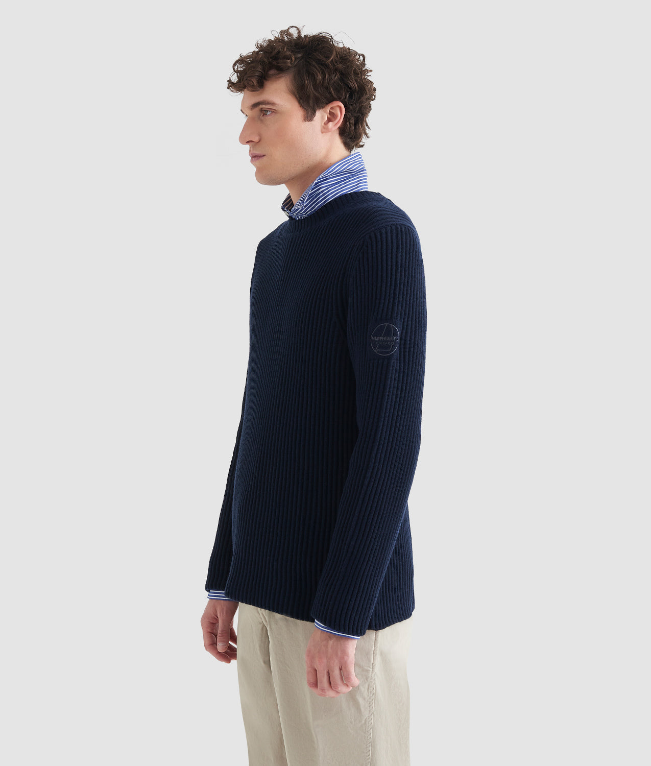 DIAL SWEATER - Maglione Cotone-Lana Raglan