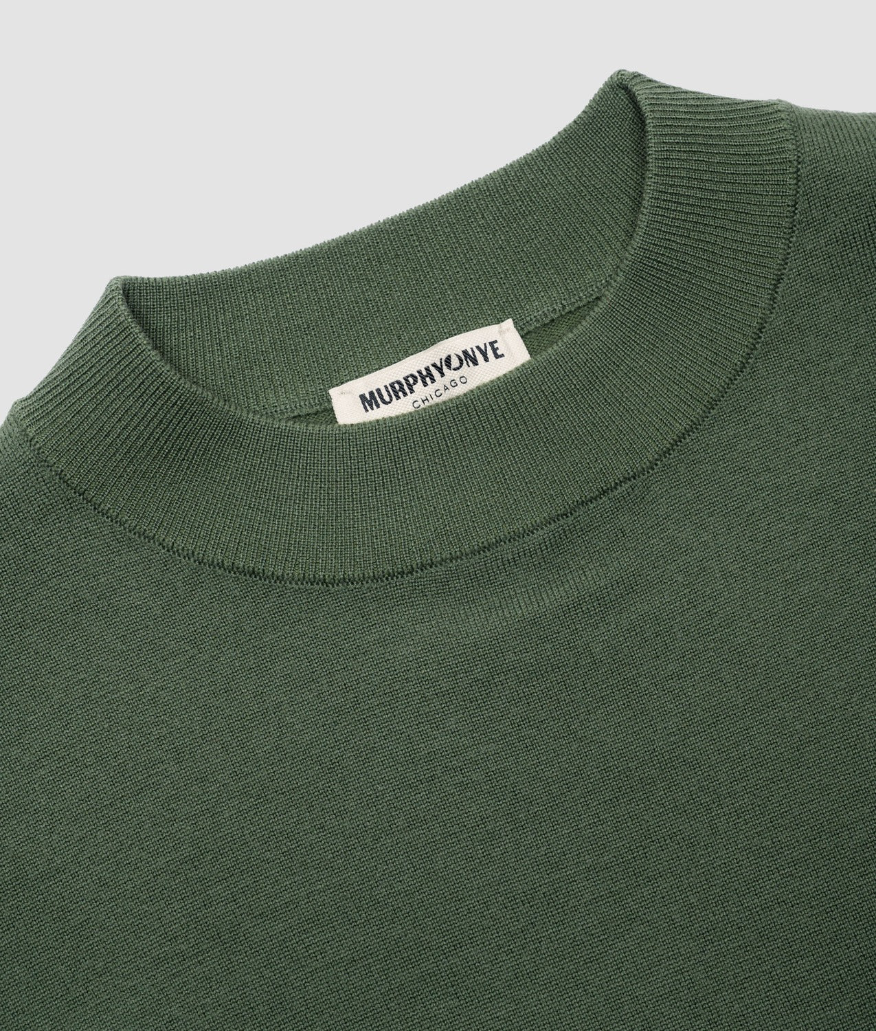 KNITWEAR ENGINE SWEATER BRONZE GRREN | Murphy&Nye