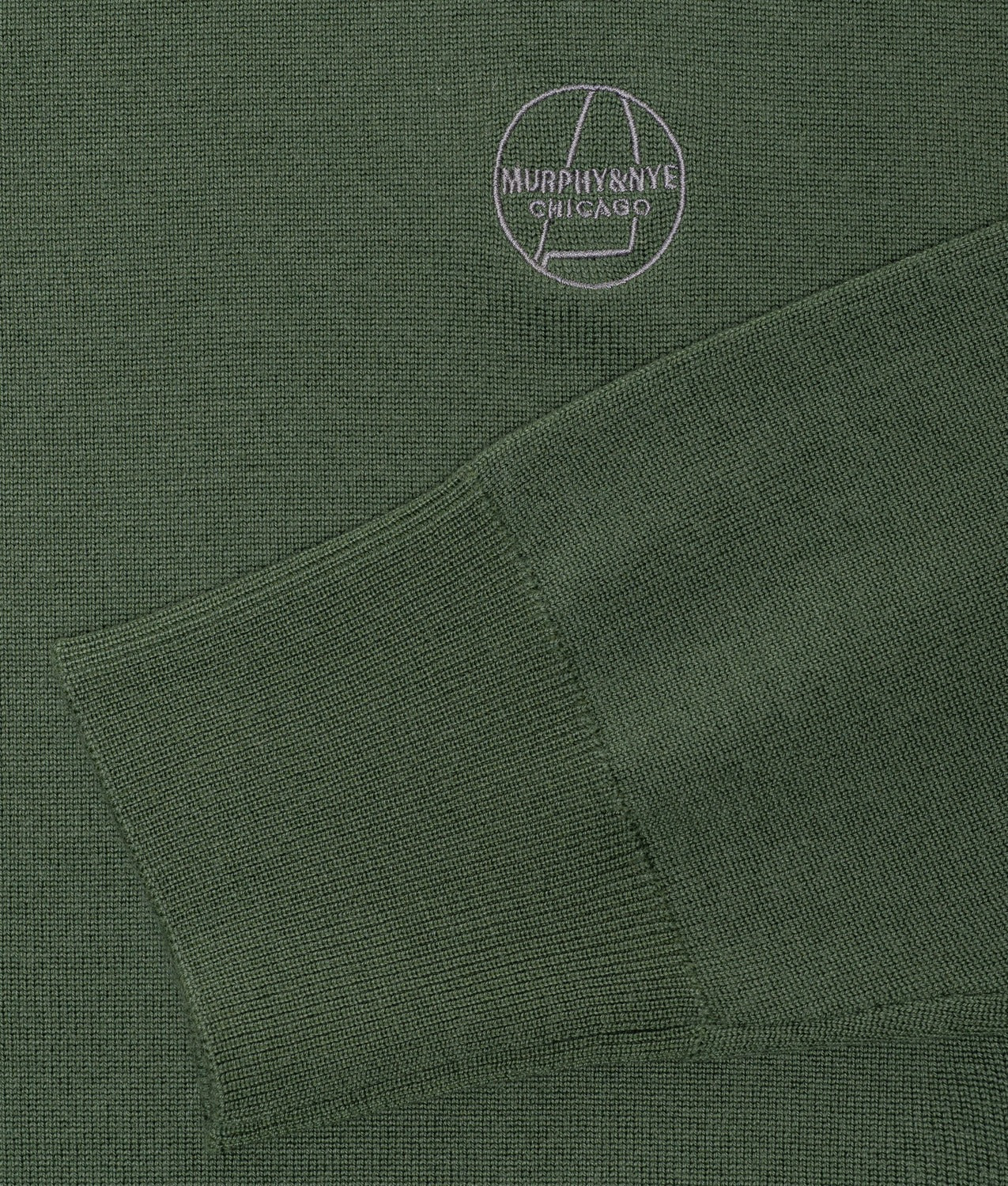 KNITWEAR ENGINE SWEATER BRONZE GRREN | Murphy&Nye