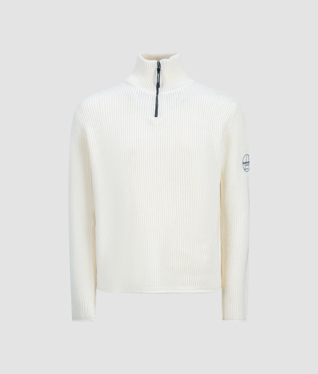 FENDER SWEATER - Maglione Mezza Zip Coste Inglesi