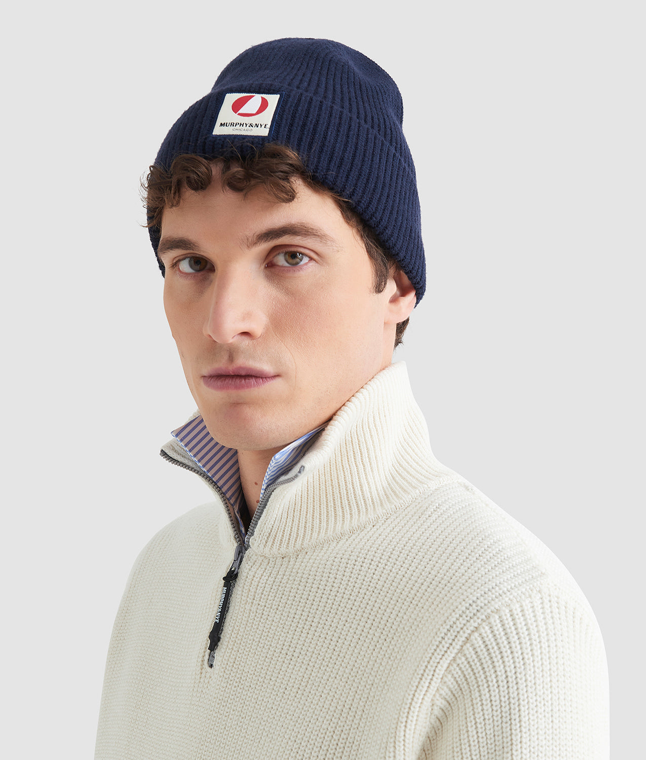 FENDER SWEATER - Maglione Mezza Zip Coste Inglesi