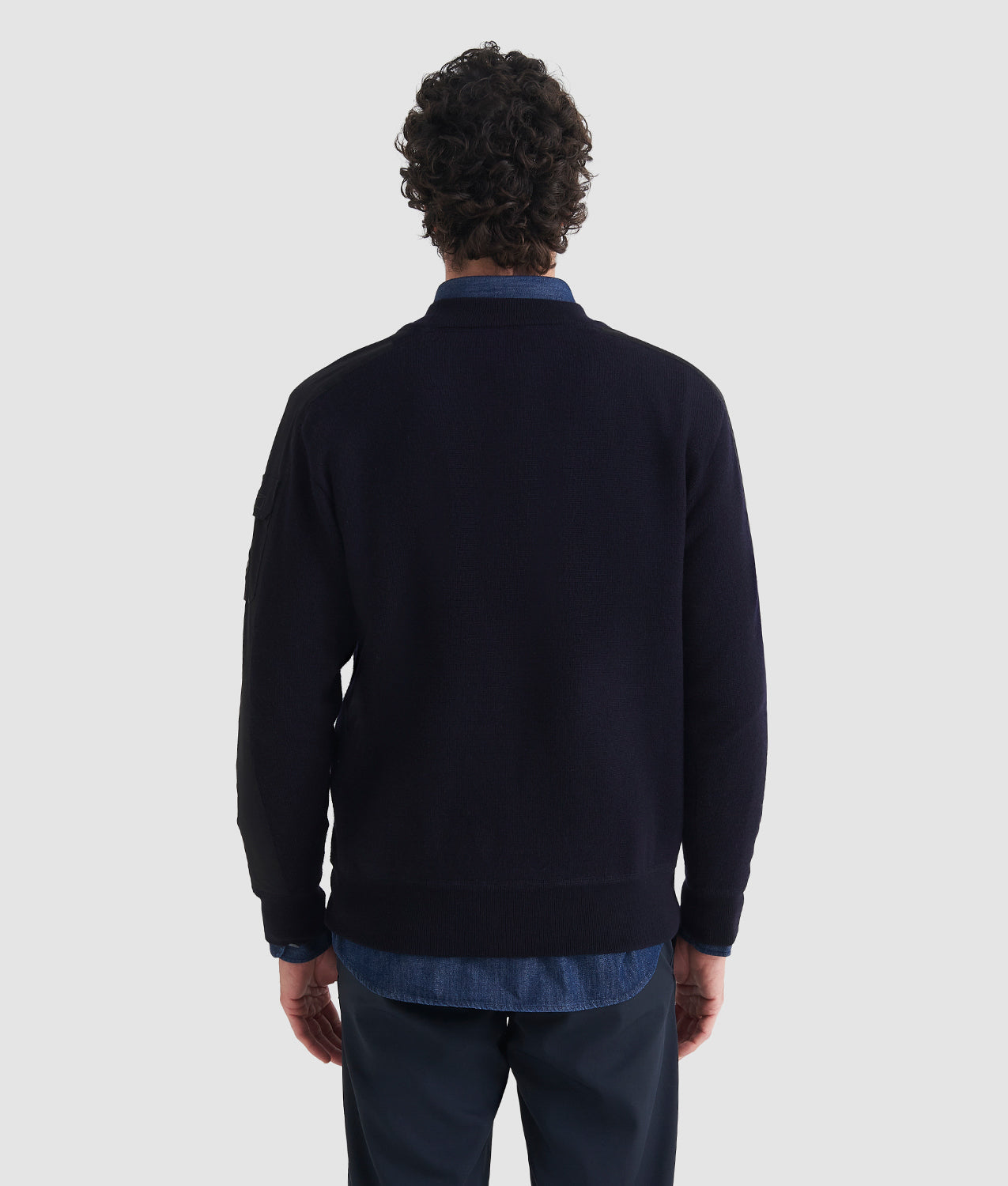ENSIGN SWEATER - Maglia Rasata con Inserti e Taschino