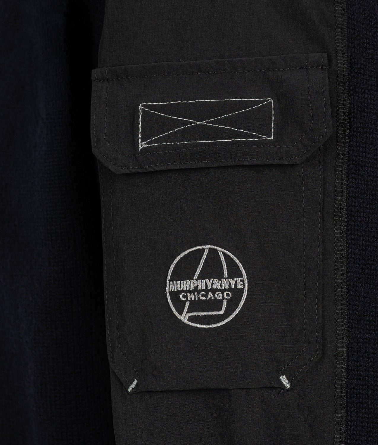 ENSIGN SWEATER - Maglia Rasata con Inserti e Taschino