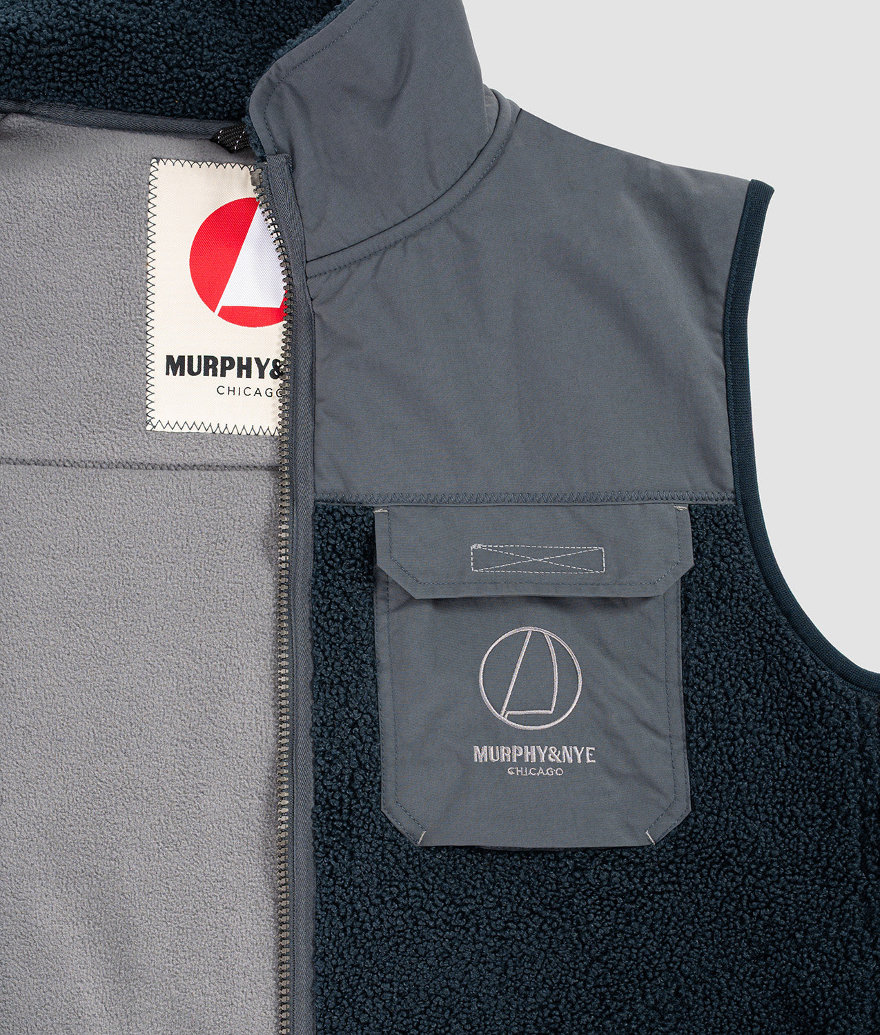 CRANE VEST - Unisex Sherpa Fleece Vest